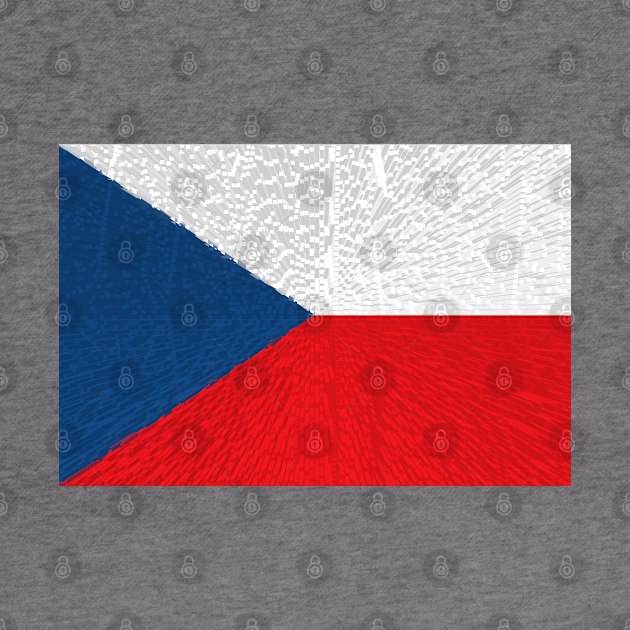 Extruded flag of Czech Republic by DrPen